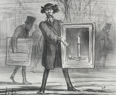 Vuoden 1859 näyttely (levy 1): He ovat kieltäytyneet tästä, tietämättömät! tekijältä Honoré Daumier