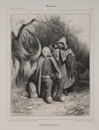 Invalidit, 1835. tekijältä Honoré Daumier