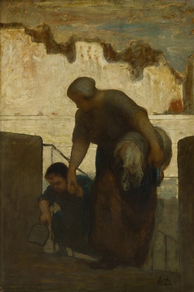 Pesutar, noin 1863 tekijältä Honoré Daumier