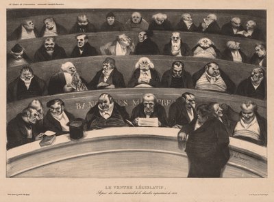 The Monthly Association (levy 18): The Legislative Belly tekijältä Honoré Daumier