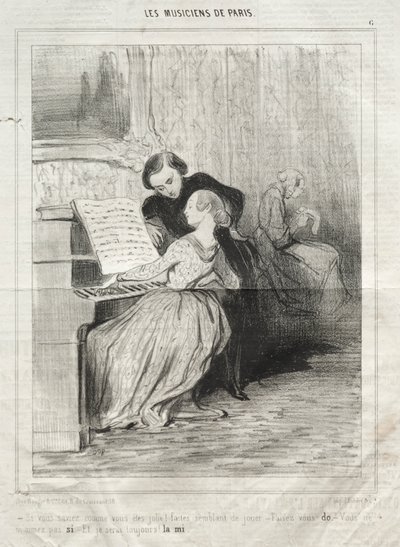 Pariisin muusikot, levy 6: Jos tietäisit kuinka kaunis olet! tekijältä Honoré Daumier
