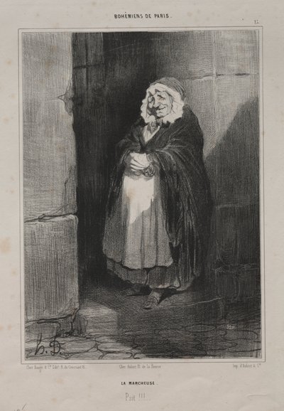 Jalankulkija tekijältä Honoré Daumier