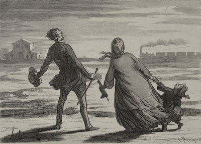 Rautatie: Liian myöhäistä tekijältä Honoré Daumier