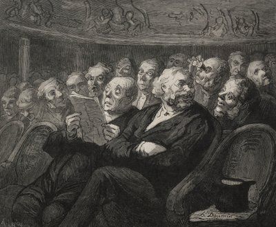 Teatteri: Orchestra Pit. tekijältä Honoré Daumier