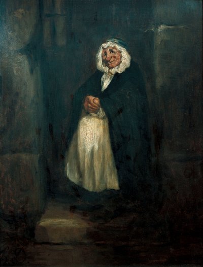 Vanha ovenvartija tekijältä Honoré Daumier