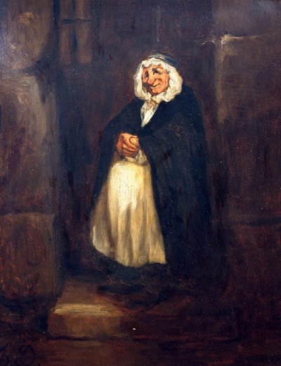 Vanha ovenvartija tekijältä Honoré Daumier
