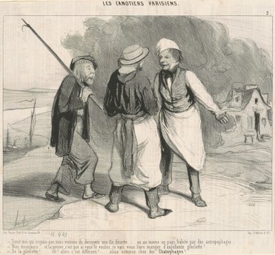 Tässä! Luulin, että olimme juuri havainneet... tekijältä Honoré Daumier