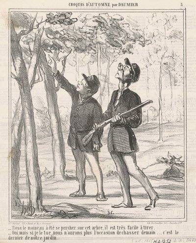 Täällä varpunen on istunut tekijältä Honoré Daumier