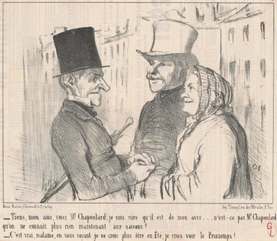 Tässä, ystäväni, tässä on herra Chapoulard... tekijältä Honoré Daumier