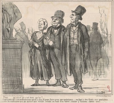 Tässä... niin mikä se on? ... tekijältä Honoré Daumier
