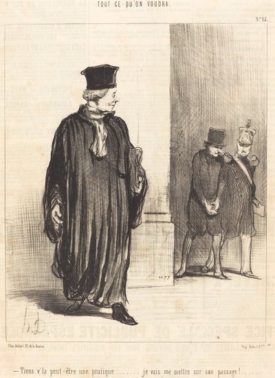 Tässä ehkä harjoitusta tekijältä Honoré Daumier