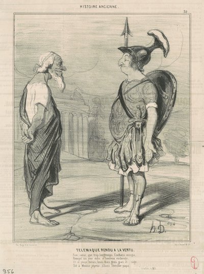 Telèmac va tornar al virtuefinnès tekijältä Honoré Daumier