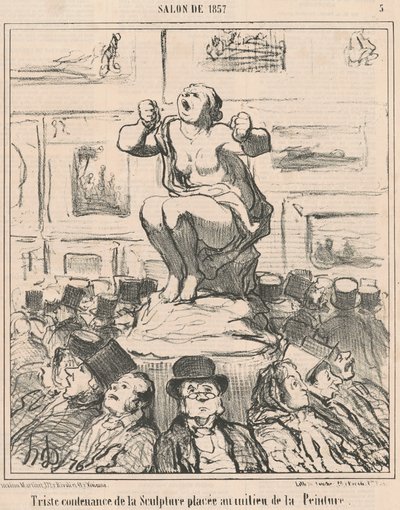 Veistoksen surulliset ilmeet... tekijältä Honoré Daumier