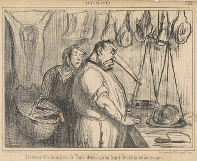 Pariisin teurastajien suru... tekijältä Honoré Daumier