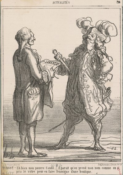 Turgot -- No minun köyhä asunnoni... tekijältä Honoré Daumier