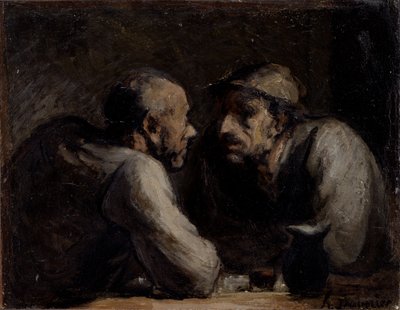 Kaksi juojaa tekijältä Honoré Daumier
