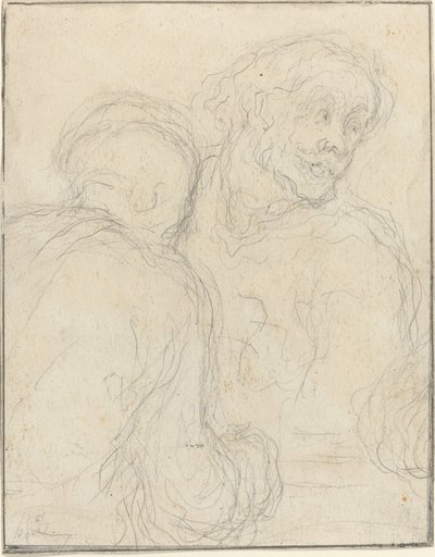 Kaksi miestä tekijältä Honoré Daumier