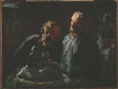 Kaksi kuvanveistäjää tekijältä Honoré Daumier