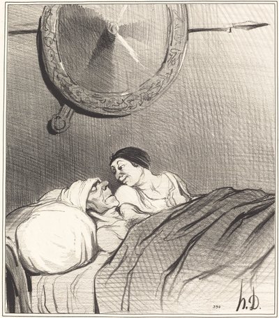 Odysseus ja Penelope tekijältä Honoré Daumier