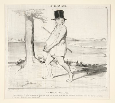 Luottamuksen rikkominen. Kurja!! ryöstää vankilasta lakimies, joka ui luonnon- ja yhteiskuntalakien turvassa! tekijältä Honoré Daumier