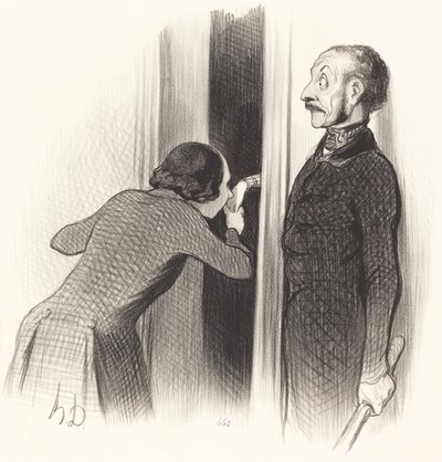 Erittäin onnellinen rakastaja tekijältä Honoré Daumier
