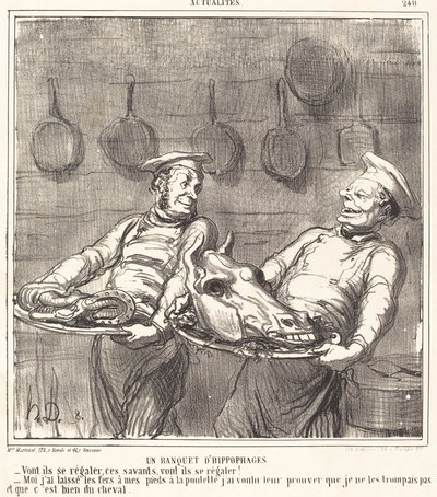 Hevossyöjien juhla tekijältä Honoré Daumier