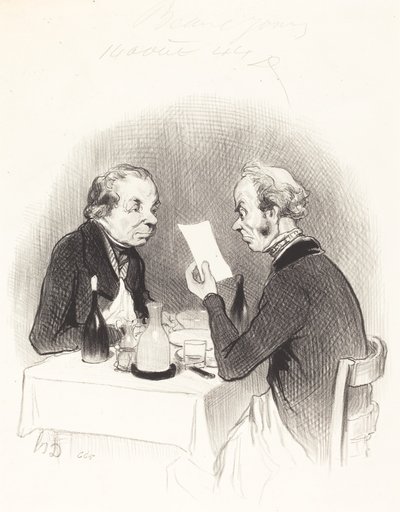 Laiha illallinen tekijältä Honoré Daumier