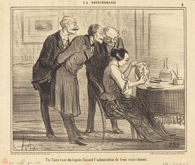 Väärennetty maljakko Japanista, joka tekee... tekijältä Honoré Daumier