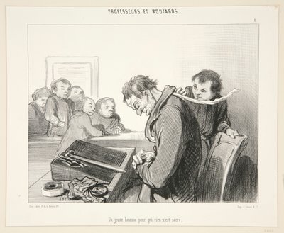 Nuori mies, jolle ei mitään tekijältä Honoré Daumier