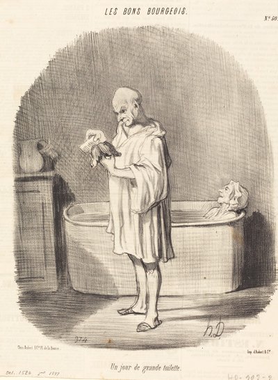 Hieno wc-päivä tekijältä Honoré Daumier