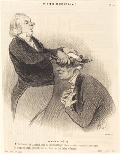 Runopalkinto tekijältä Honoré Daumier