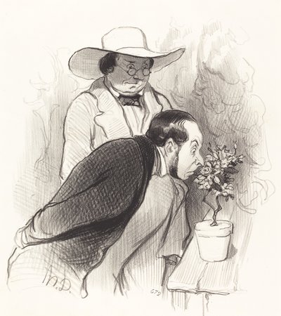 Kasvitieteilijän voitto tekijältä Honoré Daumier