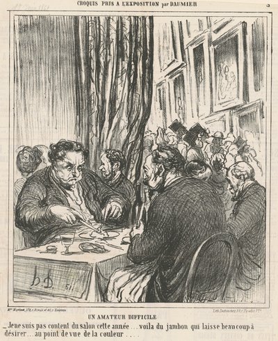 Vaikea amatööri tekijältä Honoré Daumier