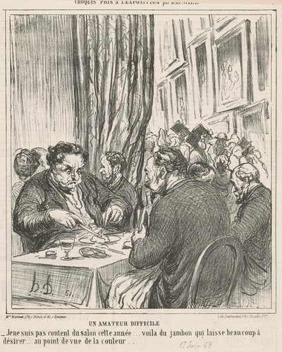 Vaikea amatööri tekijältä Honoré Daumier