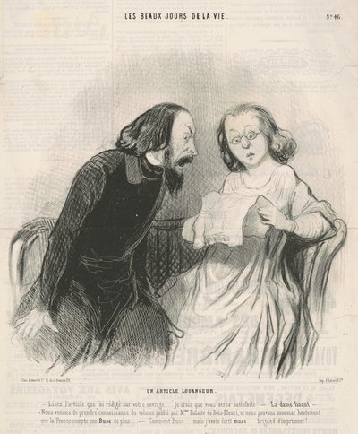 Kunnioittava artikkeli tekijältä Honoré Daumier