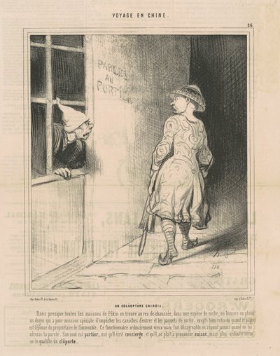 Kiinalainen kovakuoriainen tekijältä Honoré Daumier