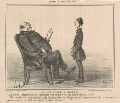 Oppitunti modernista etiikasta tekijältä Honoré Daumier