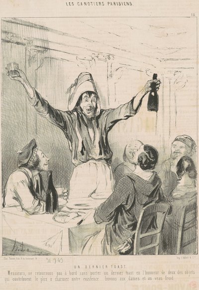Viimeinen malja tekijältä Honoré Daumier