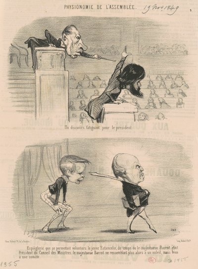 Väsyttävä puhe presidentille tekijältä Honoré Daumier