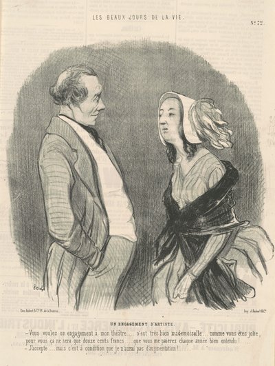 Taiteilijan sitoutuminen tekijältä Honoré Daumier