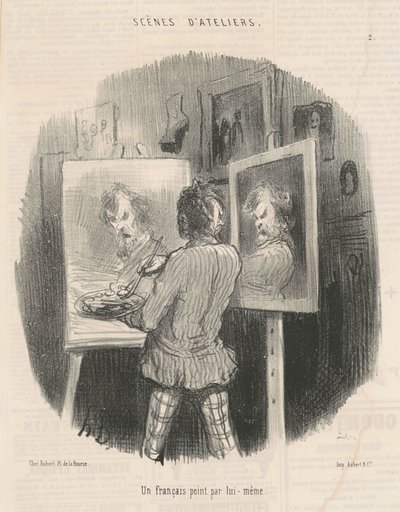Itse maalaama ranskalainen tekijältä Honoré Daumier