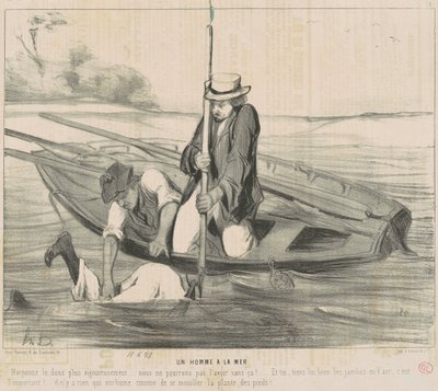 Meren mies tekijältä Honoré Daumier
