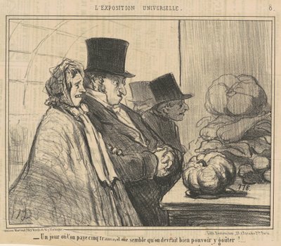 Päivä, jolloin maksat viisi frangia tekijältä Honoré Daumier