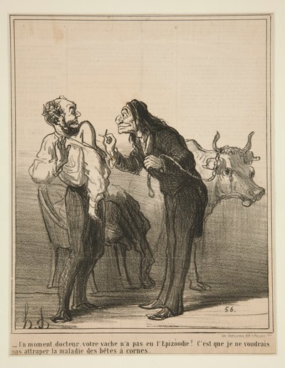 Hetkinen, tohtori, lehmäsi n tekijältä Honoré Daumier