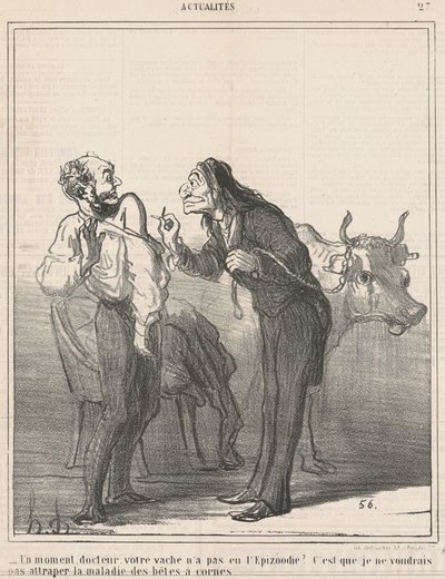 Odota... lehmäsi ei saanut epizoodiaa? ... tekijältä Honoré Daumier