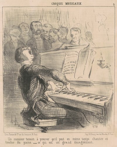 Herrasmies, joka haluaa todistaa pystyvänsä... tekijältä Honoré Daumier