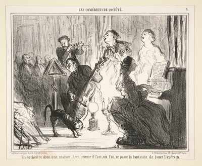 Orkesteri talossa tekijältä Honoré Daumier