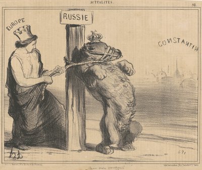 Järkyttynyt karhu tekijältä Honoré Daumier