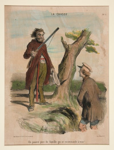 Köyhä isä, joka suosittelee itseään sinulle! tekijältä Honoré Daumier