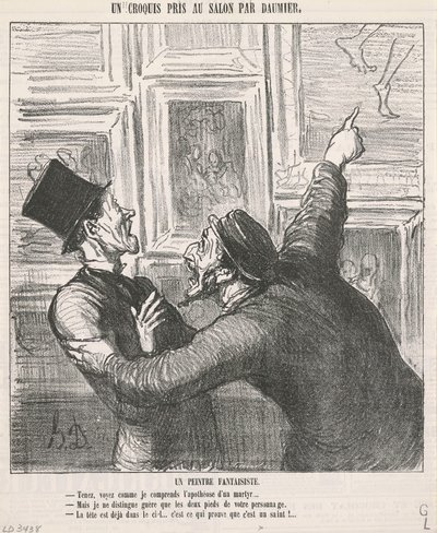 Un pintor capritxós finlandès tekijältä Honoré Daumier